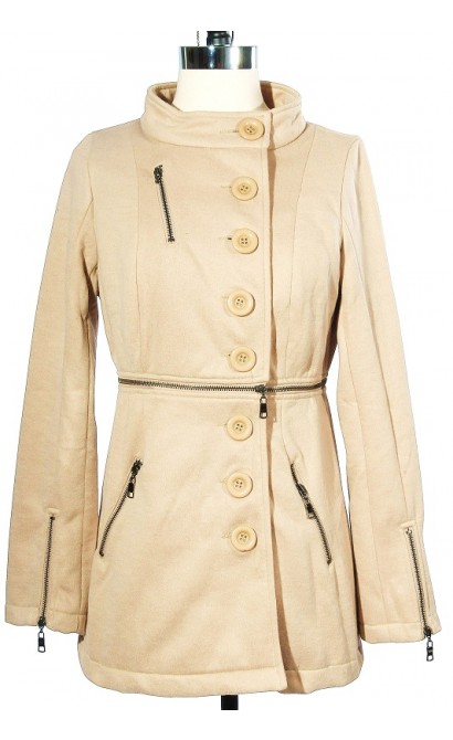 3-in-1 Peacoat in Beige